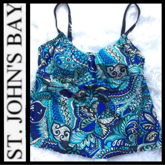 St. John's Bay Other - 🎈SALE🎈ST JOHN’S BAY Paisley Tankini Top
